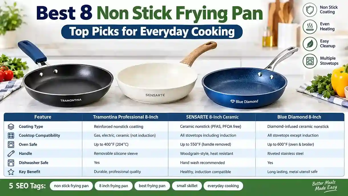 8 Non Stick Frying Pan