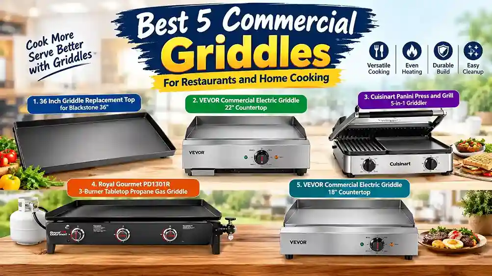 Best 5 Commercial Griddles